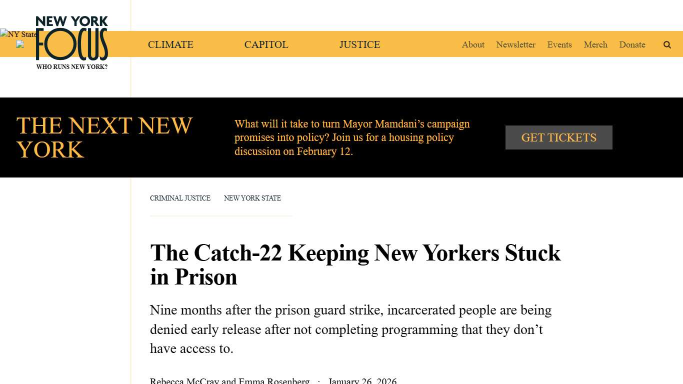 The Catch-22 Keeping New Yorkers Stuck in Prison New York Focus